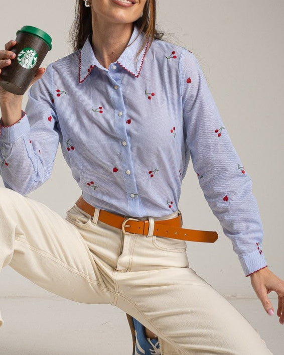 Camisa Carla Azul