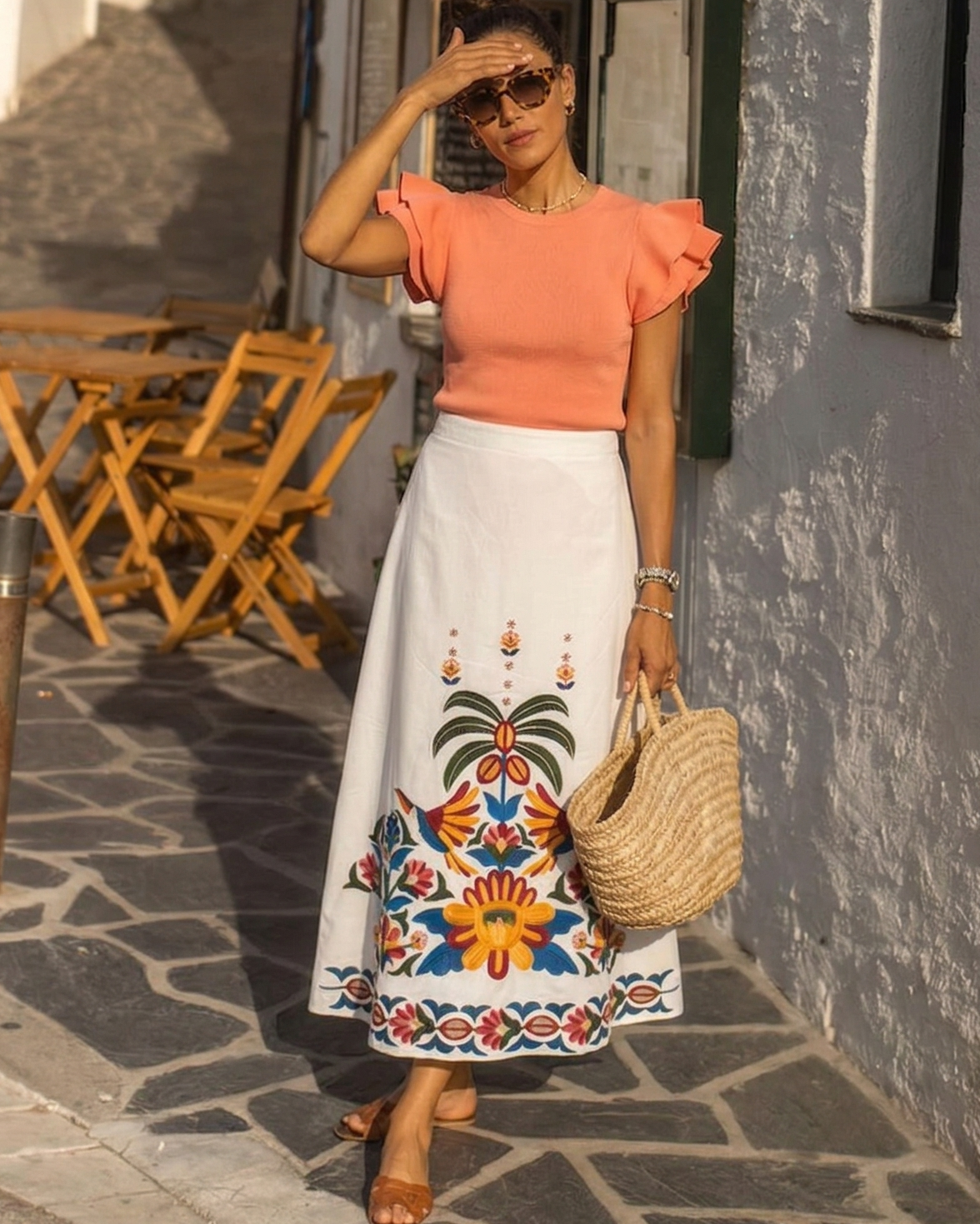 Falda Bordada Ibiza