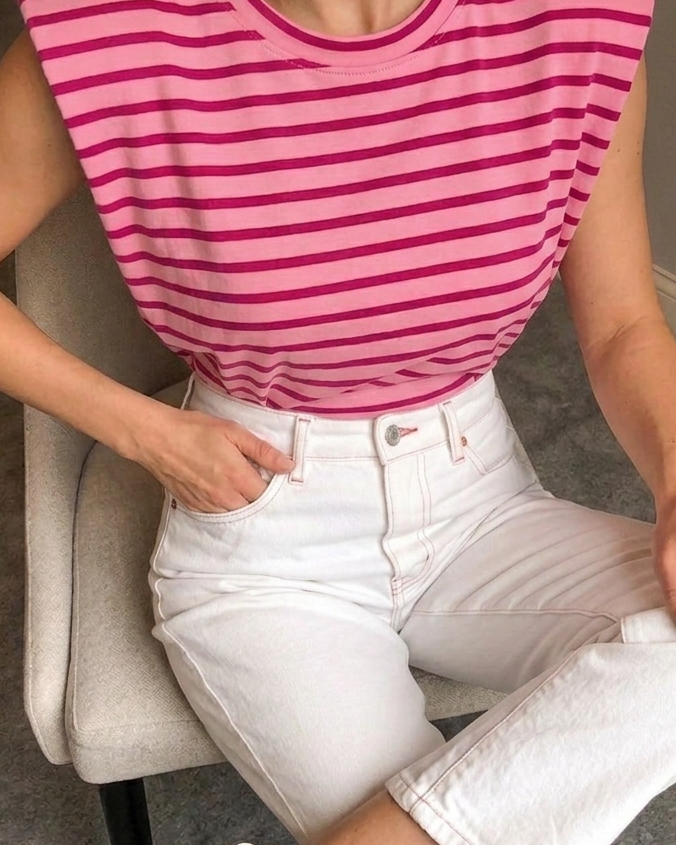 Camiseta Rayas Hombreras