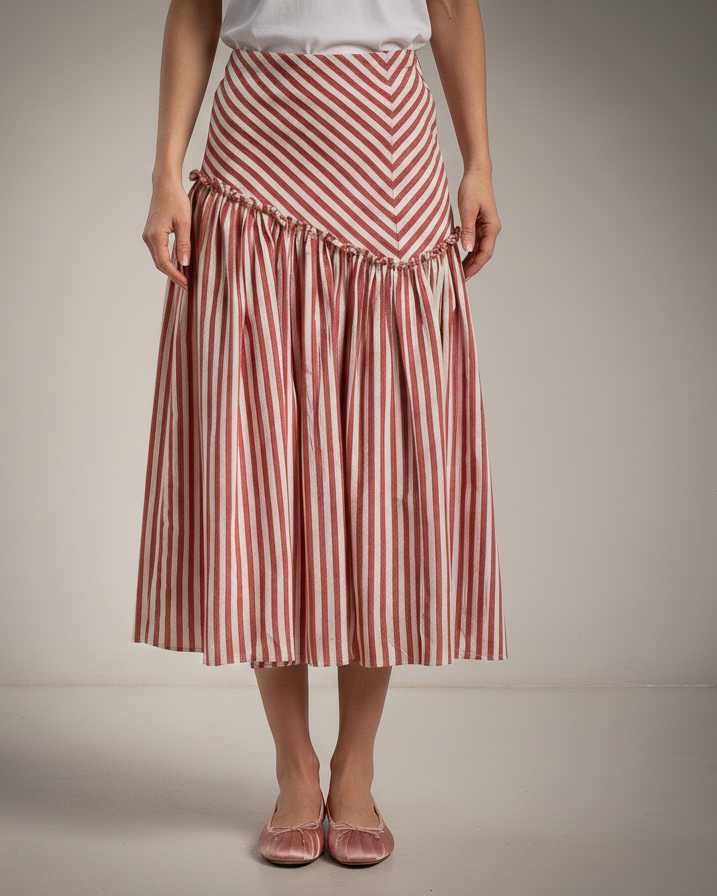 Falda Rayas Roma