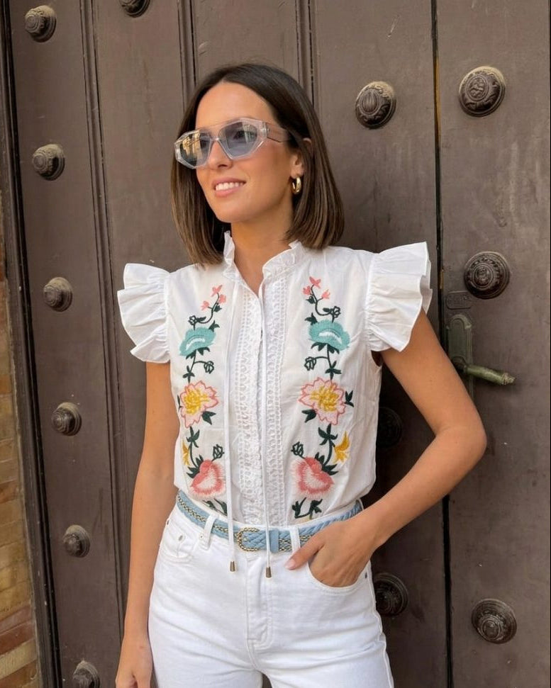 Blusa Bordada Raquel