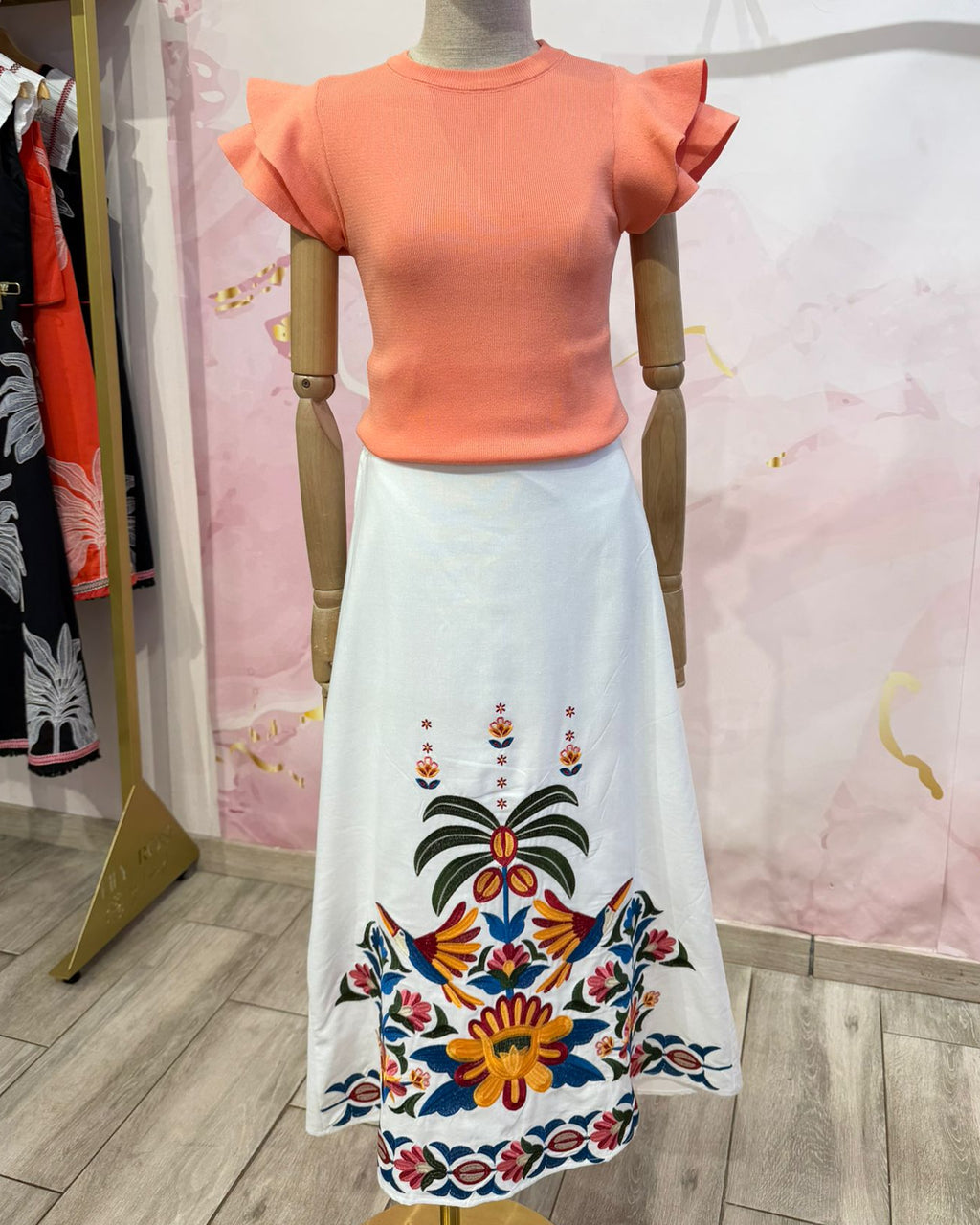 Falda Bordada Ibiza