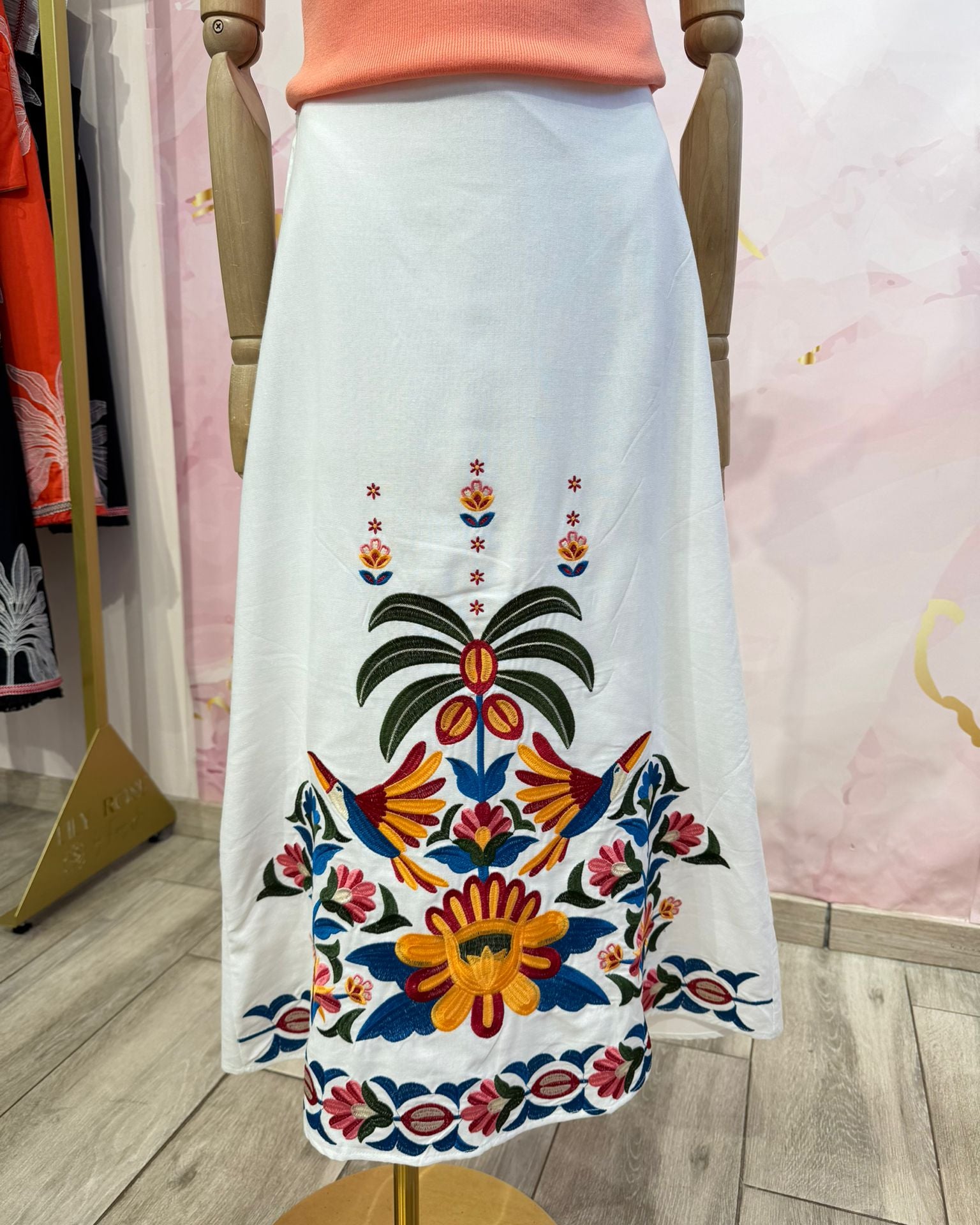 Falda Bordada Ibiza